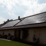 Solar panels installed in a Ashford home.