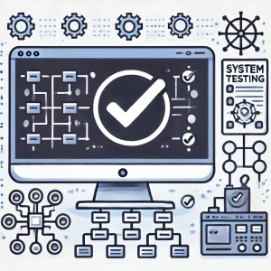 Integration-and-System-Testing-A-computer-screen-with-system-diagrams-and-a-checkmark-indicating-successful-testing.webp