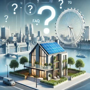 Affordable Solar Energy Systems London, An Image Representing 'common Questions About Solar Energy Systems In London.' The Image Features A Modern London Home With Solar Panels Installed