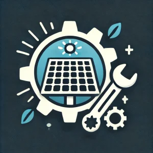 'solar Energy System Service.' The Icon Should Feature A Solar Panel With Rays Of Sunlight Shining Down On It