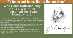 Why Solar Batteries May Not Be Worth the Investment for Some Homeowners