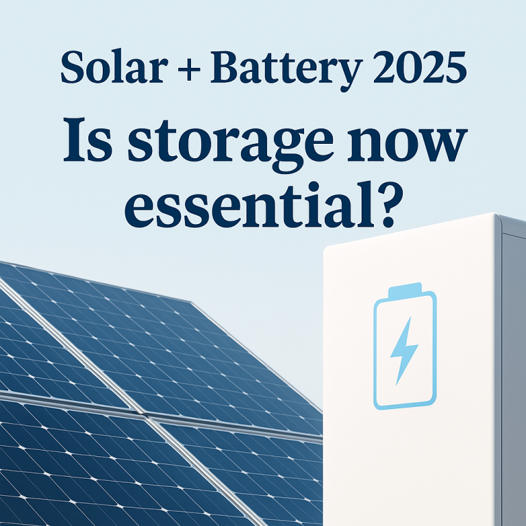 Is installing battery storage now essential for UK solar in 2025