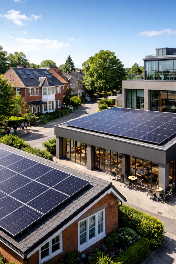 Solar power in urban harmony