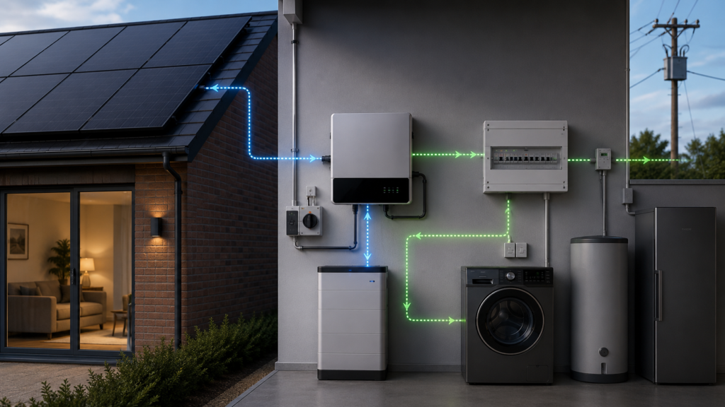 Hybrid-inverter-connecting-rooftop-solar-panels-battery-storage-household-electricity-use-and-the-grid.png